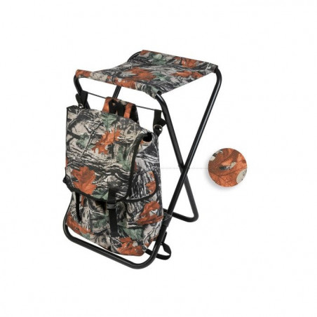 Siège bruyère Januel pieds métal avec sac à dos 25 L