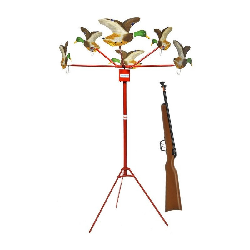 Tir aux canards 6 pièces électriques, fusil 2 coups