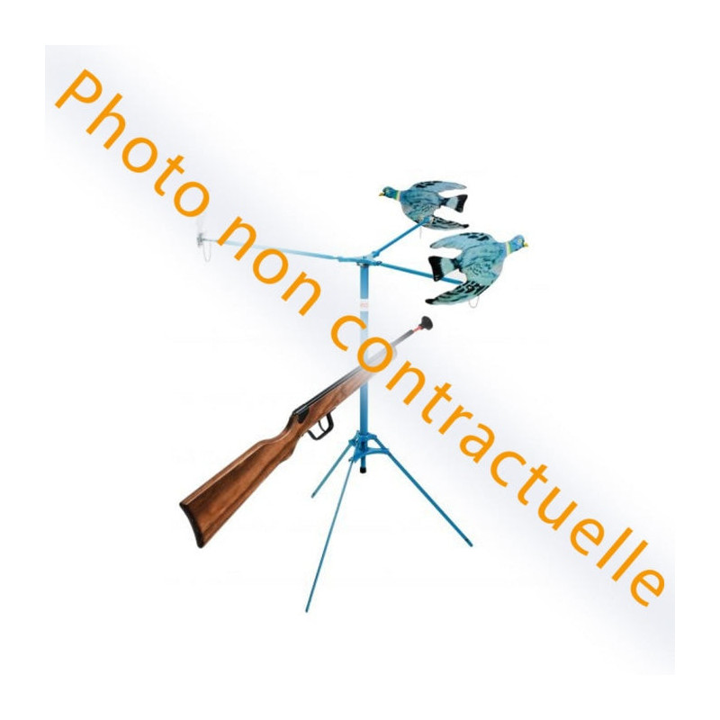 Tir aux canards Januel 3 pièces à spirales, fusil 1 coup