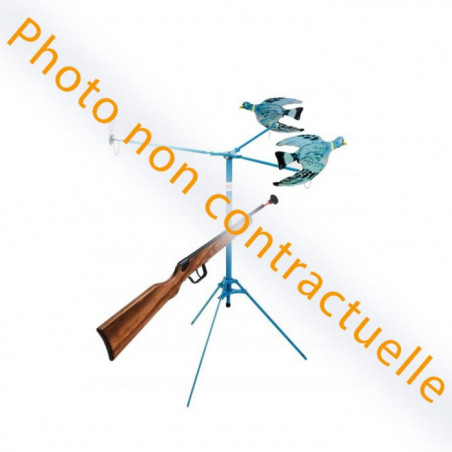 Tir aux canards Januel 3 pièces à spirales, fusil 1 coup