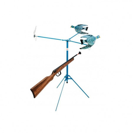 Tir aux pigeons 3 pièces à spirales, fusil 1 coup
