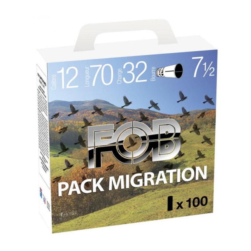 Pack 100 Cartouches FOB Migration - Cal.12/70