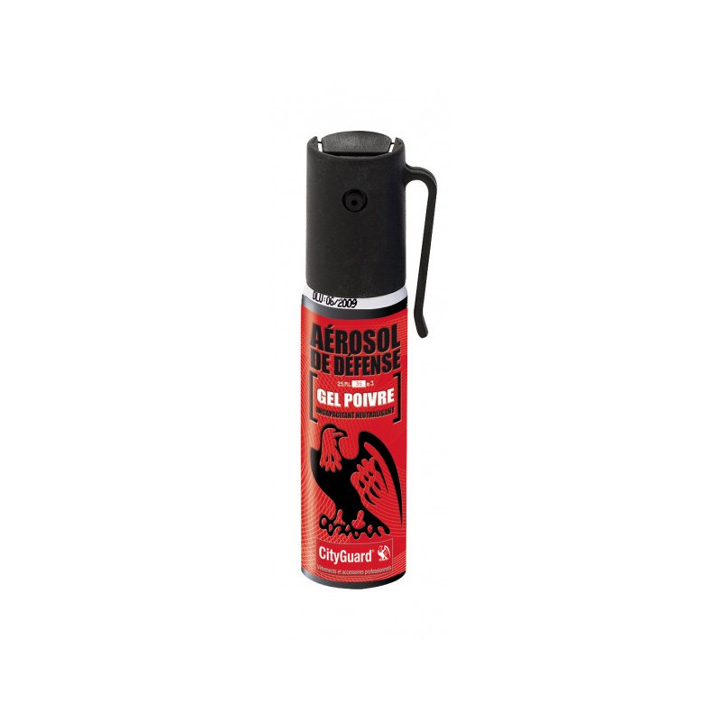 Aérosol de défense Cityguard Gel poivre