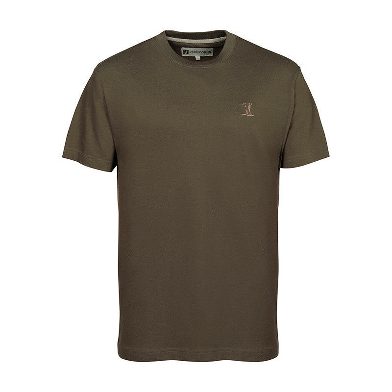 T-shirt Percussion Brodé chasse