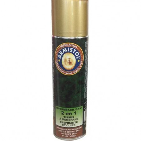 Aérosol imperméabilisant 2 en 1 Armistol cuir et tissus - 250 ml