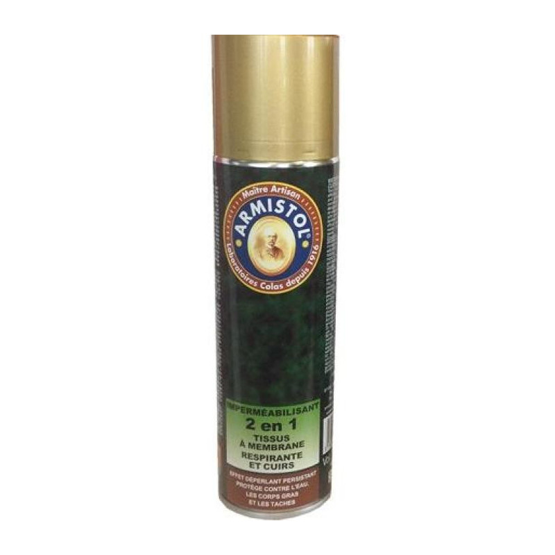 Aérosol imperméabilisant 2 en 1 Armistol cuir et tissus - 150 ml