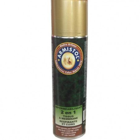 Aérosol imperméabilisant 2 en 1 Armistol cuir et tissus - 150 ml