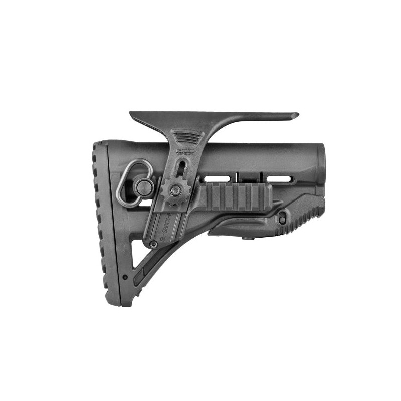 Appuie Joue Mako Réglable pour Crosse GLR-16 avec 2 Rails Picatinny Latéral