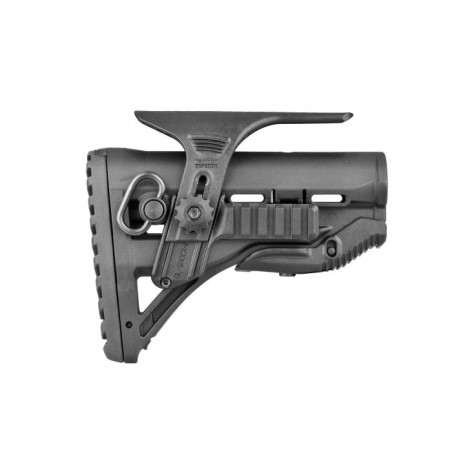 Appuie Joue Mako Réglable pour Crosse GLR-16 avec 2 Rails Picatinny Latéral