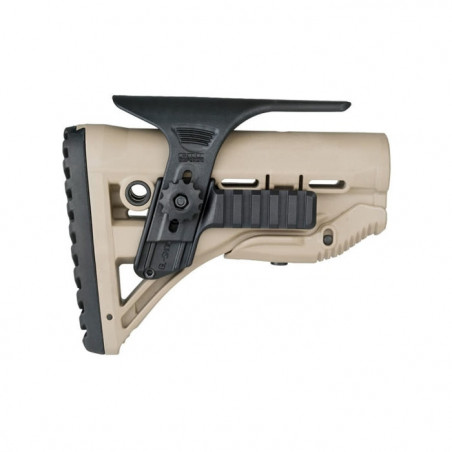 Appuie Joue Mako Réglable pour Crosse Shock-16 avec 2 Rails Picatinny Latéral