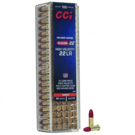 Balles CCI HV Target Polycoat - Cal. 22 LR