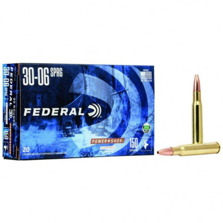 Balles Federal Power-Shok Copper - Cal. 300 Win. Mag