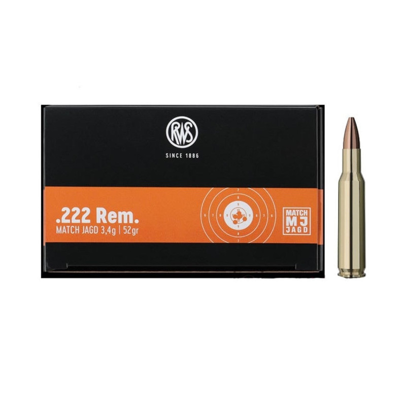 Balles RWS MJ Match Jadg - 3.4 g - Cal. 222 Rem