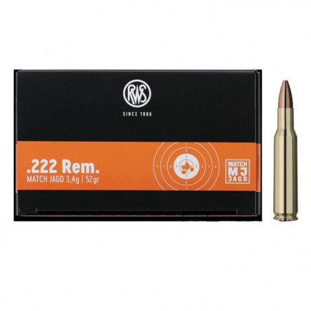Balles RWS MJ Match Jadg - 3.4 g - Cal. 222 Rem
