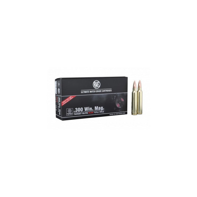 Balles RWS Target Elite Plus 12.3 g - Cal. 300 Win mag