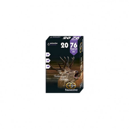 Balles Sauvestre FIP Plus sans plomb Cal. 20/76 Mag