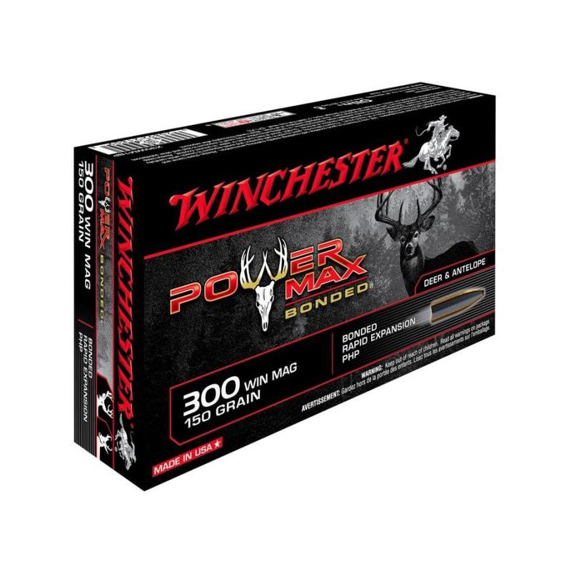Balles Winchester Power Max Bonded - Cal. 300 Win. Mag.