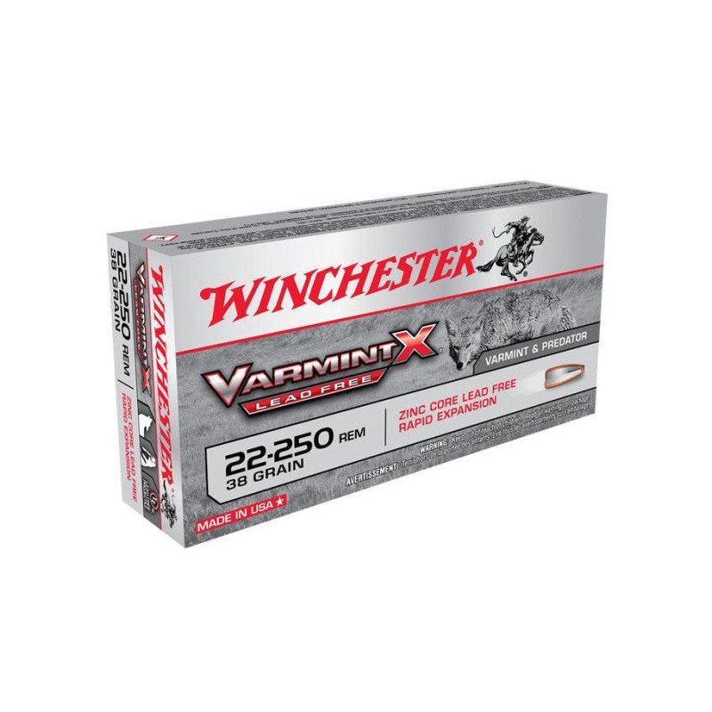 Balles Winchester Varmint X-Lead Free - Cal. 22-250