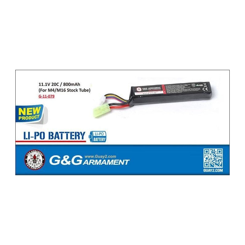 Batterie G&G Armament LI-PO 800MAH PDW15