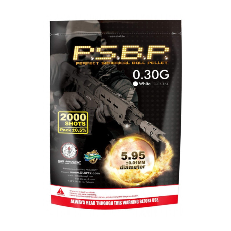 Billes G&G Armament Perfect Gray par 2000 - 0.30G