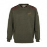Pull brodé chasse Percussion Col rond