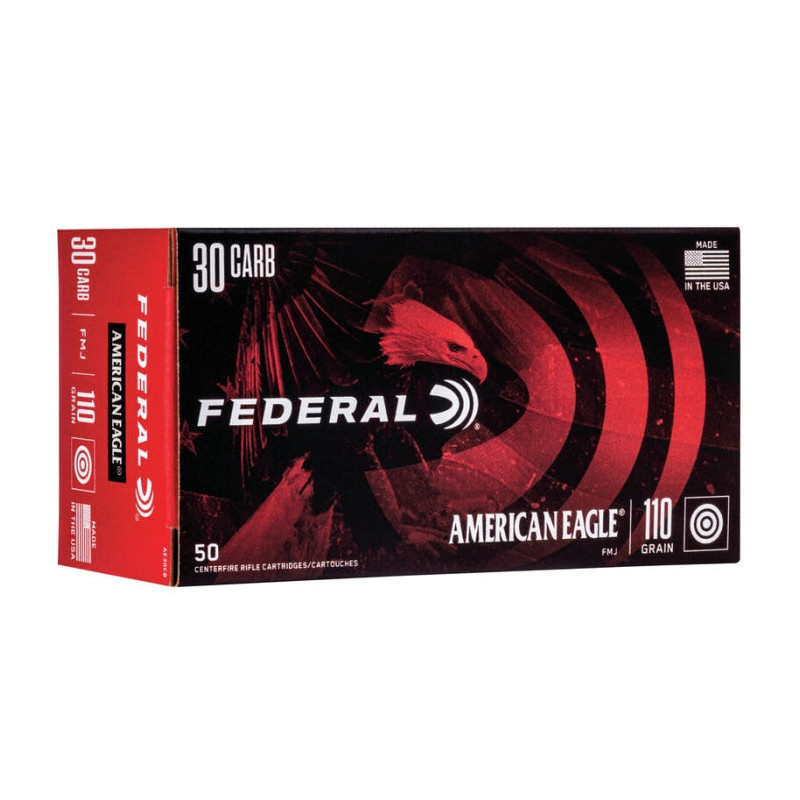 Balles Federal Full Metal Jacket AE30CB - Cal. 30 M1