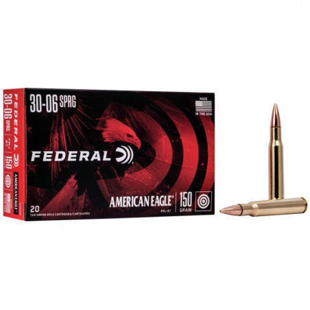 Balles Federal Full Metal Jacket Boat-Tail - Cal.30-06 Sprg