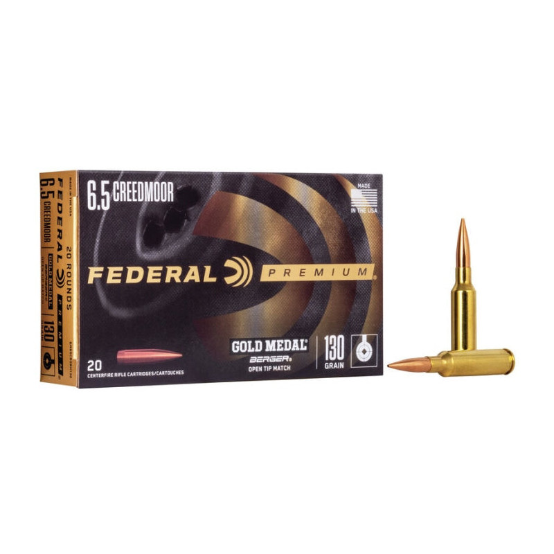 Balles Federal Gold Medal Rifle Berger AR Hybrid OTM - Cal.6.5 Creedmoor