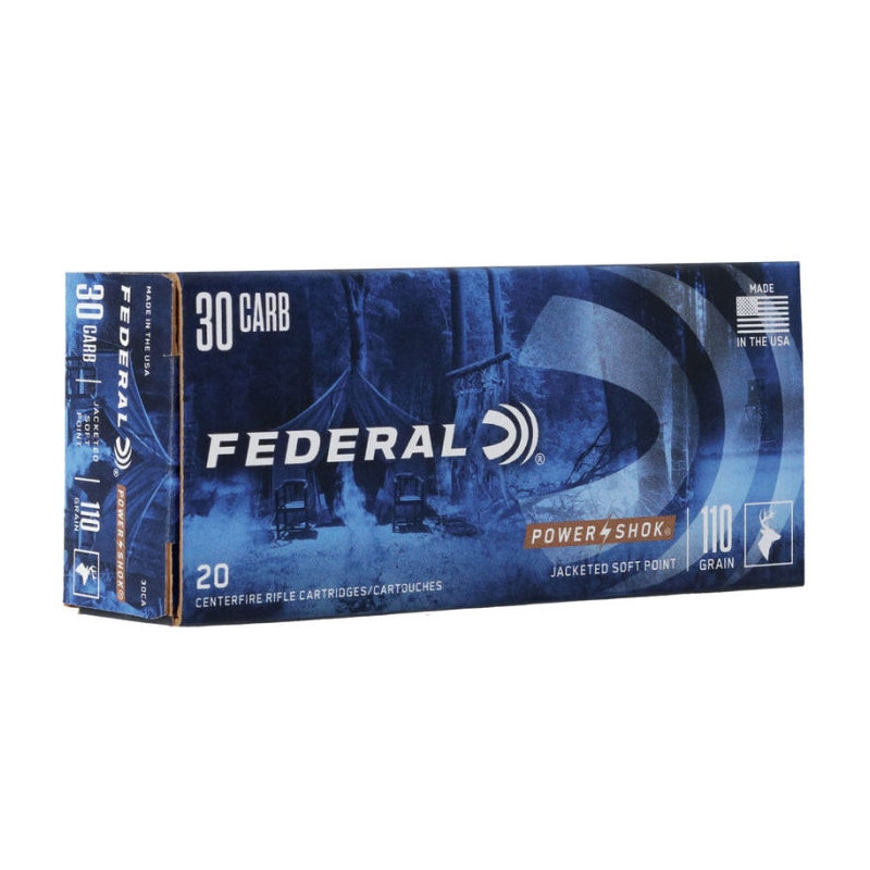 Balles Federal Soft Point RN Power-Shok - Cal. 30 Carbine