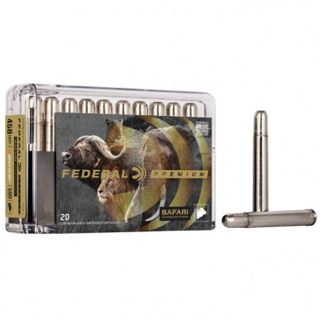 Balles Federal Trophy Bonded Bear Claw Cape-Shok - Cal.458 Lott
