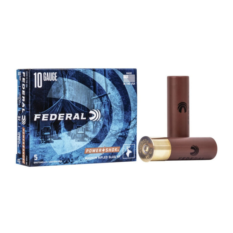 Balles Federal Rifle Slug Power-Shok - Cal. 10