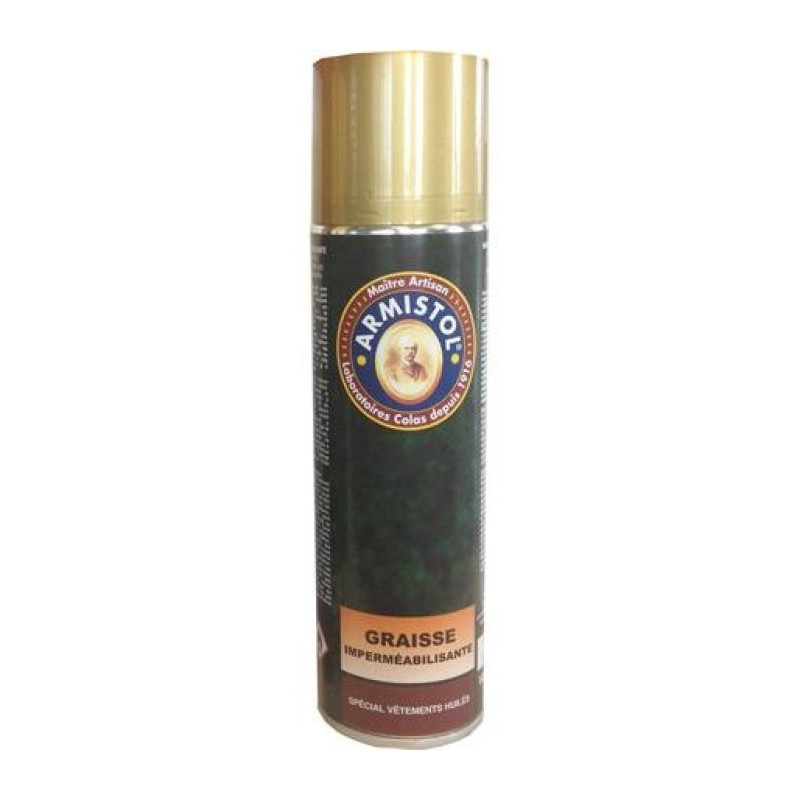 Aérosol graisse fine imperéabilisante Armistol pour vêtements - 250 ml