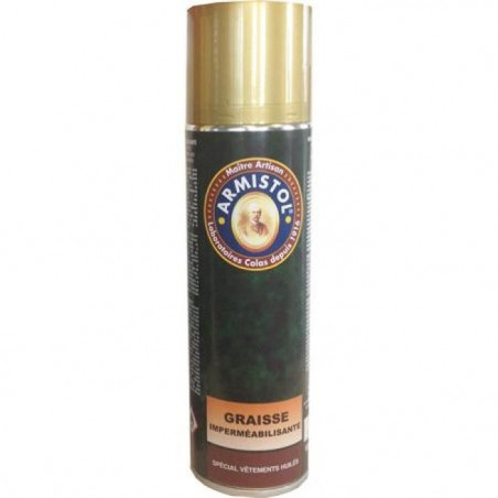 Aérosol graisse fine imperéabilisante Armistol pour vêtements - 250 ml