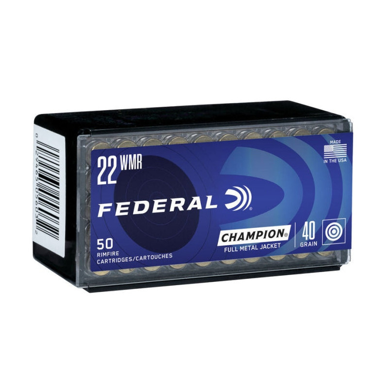 Balles Federal Champion FMJ - Cal. 22 Mag
