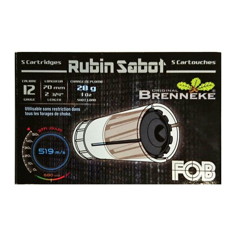 Balles FOB Robin Sabot 70 - Cal.12/70 - Par 5