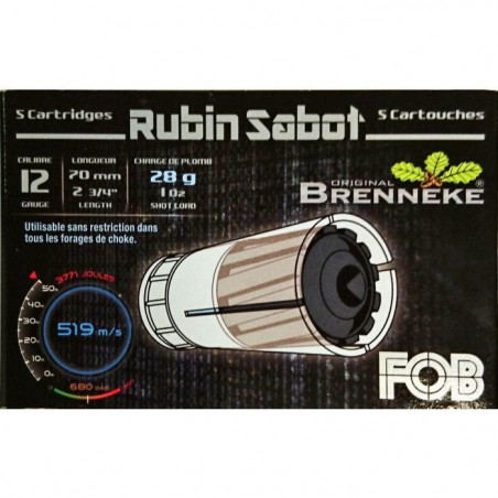 Balles FOB Robin Sabot 70 - Cal.12/70 - Par 5