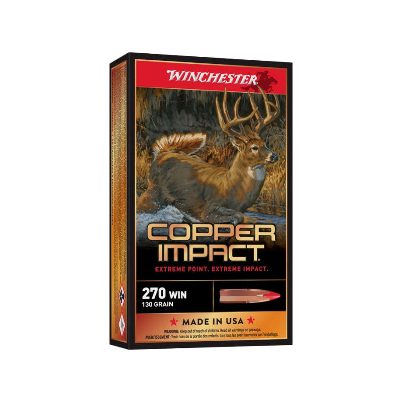 Balles Winchester Copper Impact - Cal. 270 WSM - Par 20