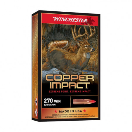 Balles Winchester Copper Impact - Cal. 270 WSM - Par 20