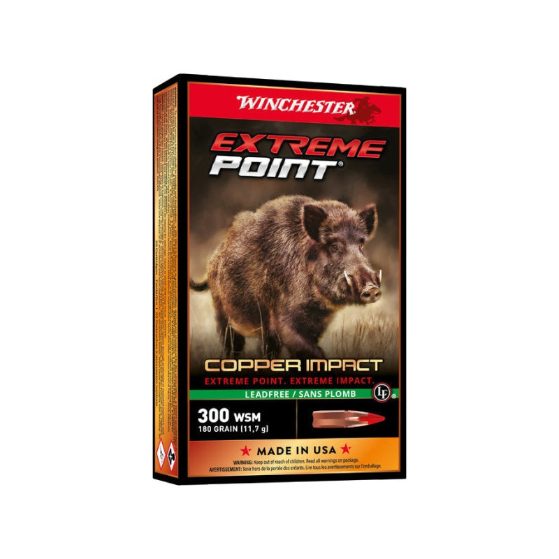 Balles Winchester Extreme Point Lead Free - Cal. 300 WSM - Par 20