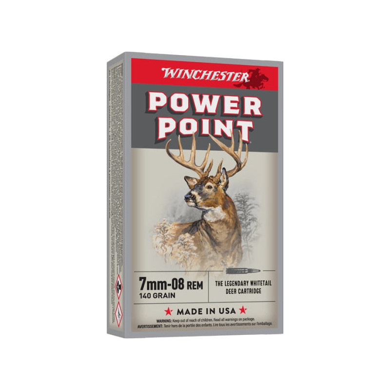 Balles Winchester Power Point - Cal. 7-08 Rem - Par 20