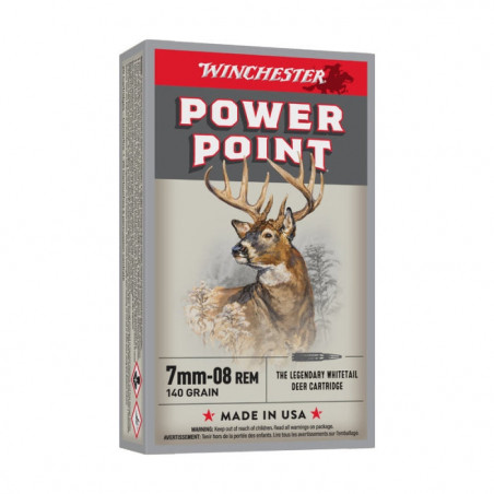 Balles Winchester Power Point - Cal. 7-08 Rem - Par 20