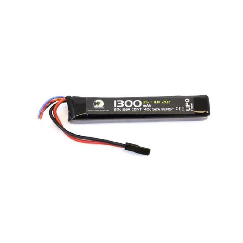 Batterie LiPo 11,1 v / 1300 mah 20c 1 stick