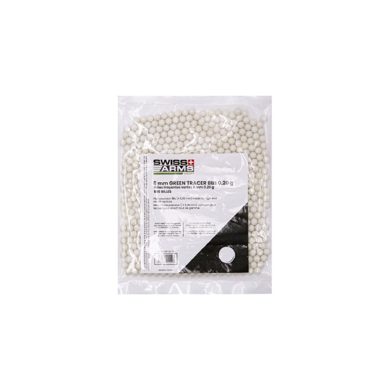 Billes Airsoft Swiss Arms BBS Tracer Non Bio