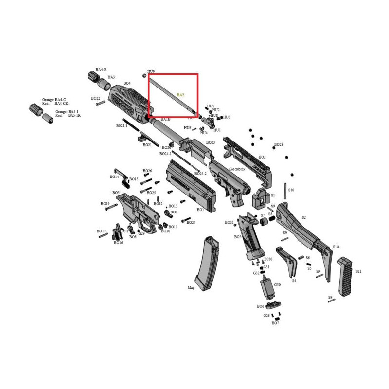 Canon Interne ASG Scorpion Evo3 - A1