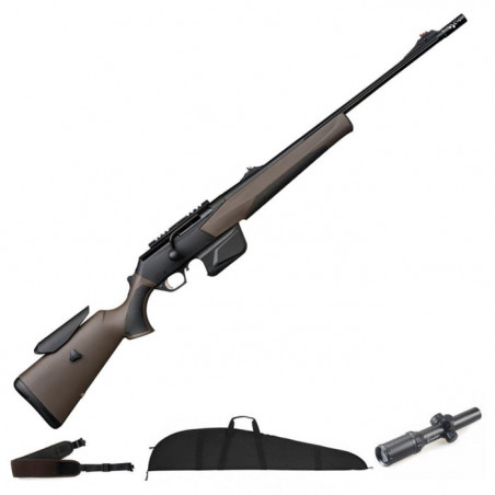 Carabine à culasse linéaire Browning Maral Sf Compo Brown - Cal. 308 Win - Pack Battue