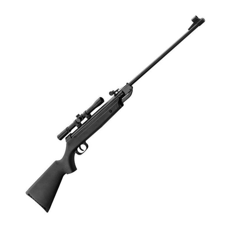 Carabine à plomb Beeman QB 12 synthétique avec lunette 4x20 - Cal. 4.5
