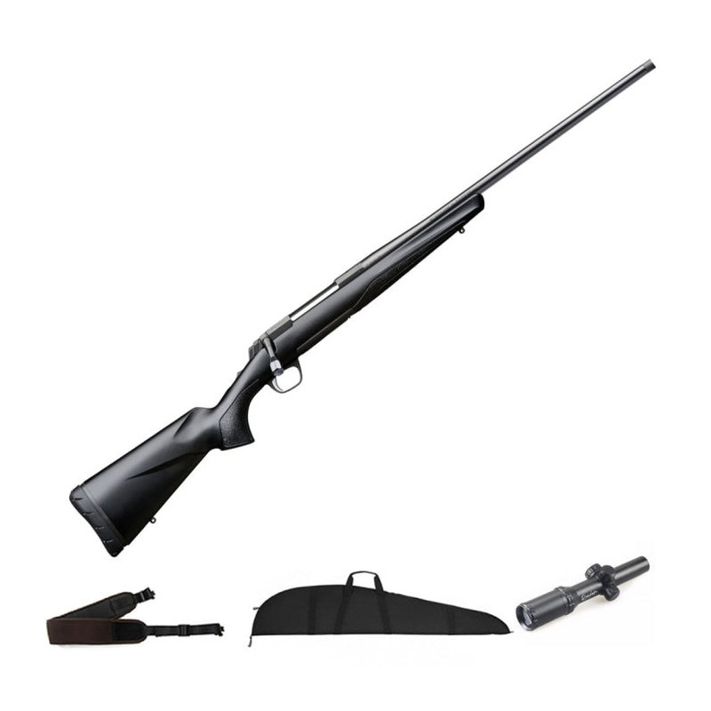 Carabine à verrou Browning X-Bolt Composite Black - Cal. 243 Win - Pack Battue