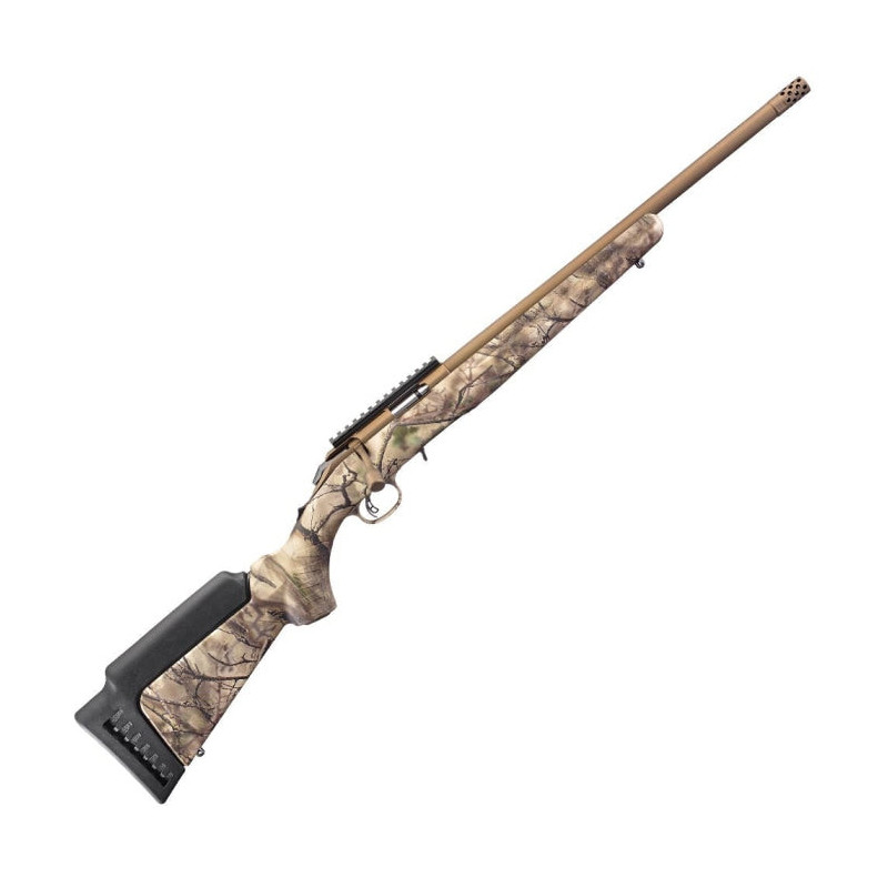 Carabine à verrou Ruger American Rimfire Bronze - Fileté - Cal. 22 Mag