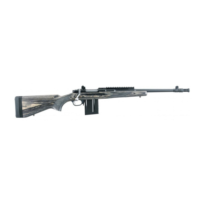Carabine à verrou Ruger KM77-GS Inox avec cache flamme - Cal. 308 Win
