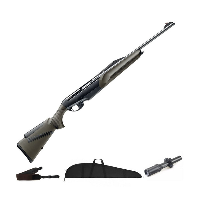 Carabine semi-auto Benelli Argo E Comfort Verte - Cal. 9.3x62 - Pack Battue